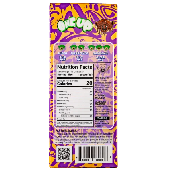 Blueberry Cheesecake Mushroom Chocolate Bar