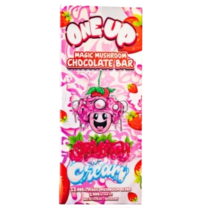 Strawberry and Cream Mushroom Chocolate Bar