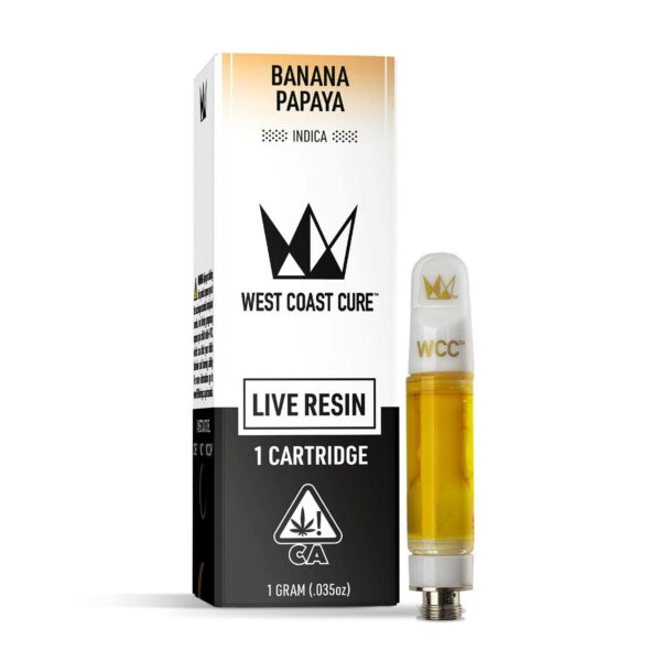 Banana Papaya Live Resin Cartridge - 1g - West Coast Cure